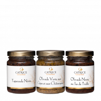 Three jars of Tapenade