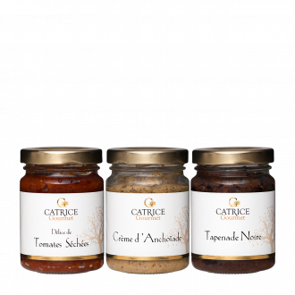 Three jars of Provencal dips