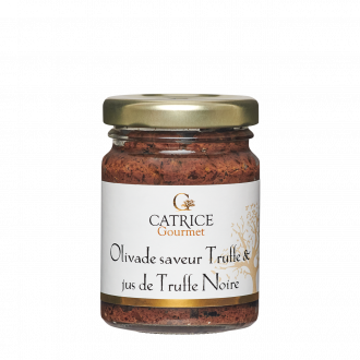 Black tapenade with Truffle juice and aroma