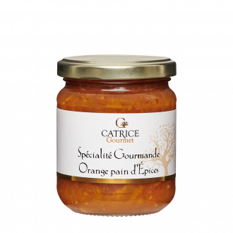 Orange jam with gingerbread flavor