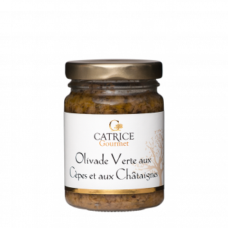 Green tapenade with ceps and chestnuts - 80g