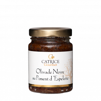 Black tapenade with Espelette chili