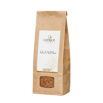 Coarse salt with black garlic - refill